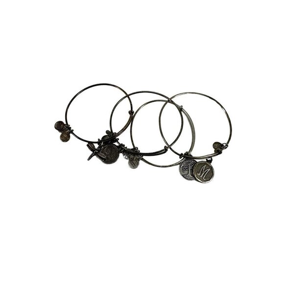 Lot of Alex and Ani Silver Colored Bracelets - Picture 1 of 11